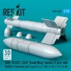 RESKIT RS72-0539 GBU-15(V)21,22/B Small Wing bombs (2 pcs) with AN/AXQ-14 data link pod (1 pcs) (3D Printed) 1/72